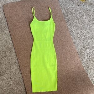 Fashion nova neon yellow dress